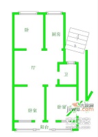苏宁乐瑰园3室1厅1卫94㎡户型图