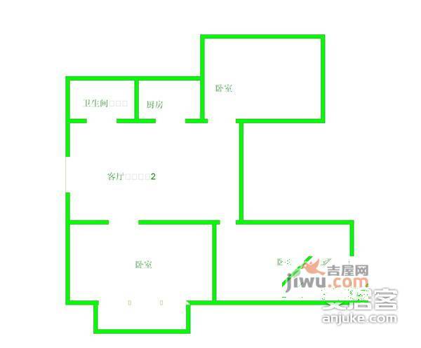 新城尚东花园5室2厅2卫224㎡户型图