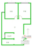 中泰国际广场2室2厅1卫109㎡户型图