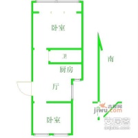 扇骨营2室2厅1卫83㎡户型图