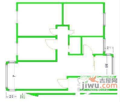 凤凰花园城3室2厅1卫125㎡户型图