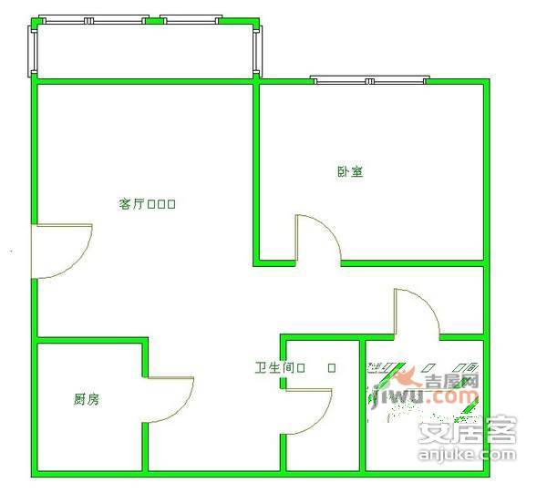 韩府新苑2室2厅1卫94㎡户型图