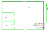 蚂蚁工坊1室2厅1卫60㎡户型图