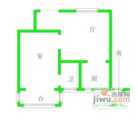 蚂蚁工坊1室1厅1卫49㎡户型图