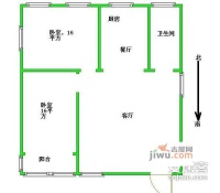 力联大厦2室2厅1卫98㎡户型图