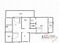 百合果园3室2厅2卫132㎡户型图