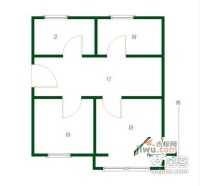 百合果园2室2厅1卫100㎡户型图