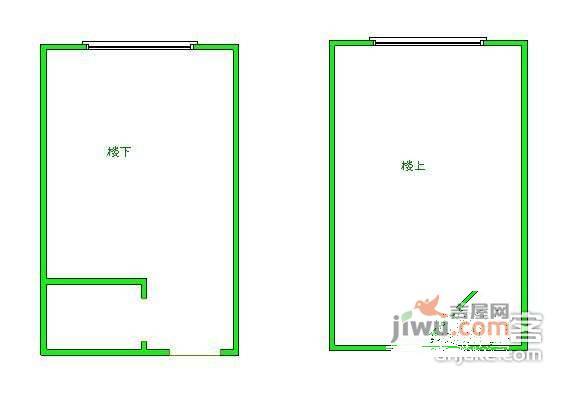 花雨南庭2室2厅2卫39㎡户型图