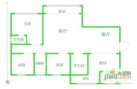 汉府雅苑4室2厅2卫188㎡户型图