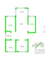 凯悦天琴花园3室1厅1卫户型图