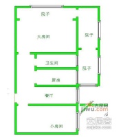 演武新村2室1厅1卫54㎡户型图