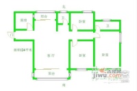 金棕榈小区3室2厅2卫130㎡户型图