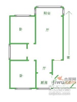 紫苑小区2室2厅1卫101㎡户型图