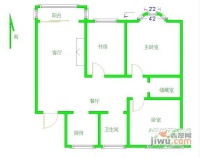 紫苑小区3室2厅1卫120㎡户型图