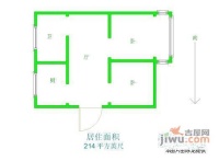 金龙花园2室2厅1卫68㎡户型图