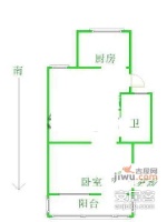 金龙花园1室1厅1卫51㎡户型图