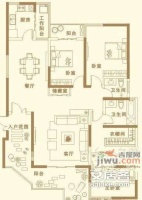 御河苑3室2厅2卫135㎡户型图