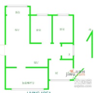 天悦花园3室1厅1卫115㎡户型图