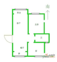 北苑之星3室2厅1卫户型图