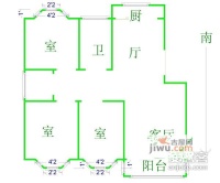 农科院3室2厅2卫119㎡户型图