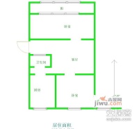 五塘村小区2室1厅1卫59㎡户型图