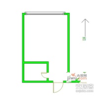 中南麒麟锦城1室1厅1卫65㎡户型图