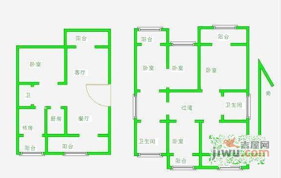 江南文枢苑5室2厅2卫205㎡户型图