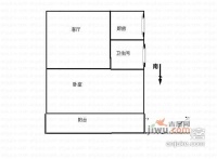 扬子六村1室1厅1卫46㎡户型图