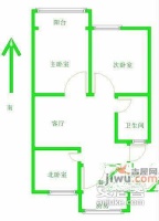碧树园3室1厅1卫98㎡户型图
