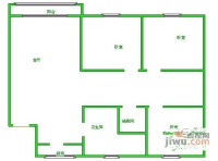 花开四季3室2厅1卫94㎡户型图