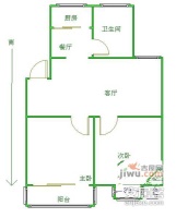 杨庄南村2室2厅1卫户型图