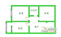 杨庄南村3室1厅1卫86㎡户型图