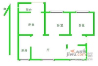 杨庄新村3室1厅1卫85㎡户型图