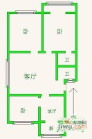 后宰门小区2室2厅1卫户型图