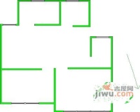 张公桥居住区3室1厅1卫97㎡户型图