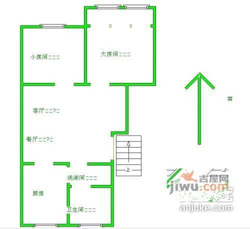 营苑东村2室1厅1卫55㎡户型图