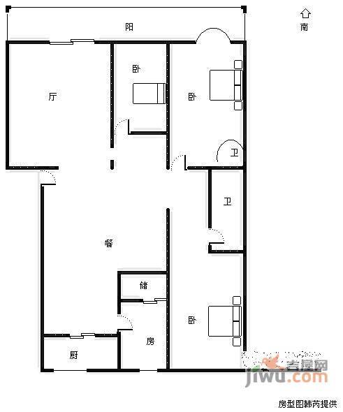 银城御道家园4室2厅2卫208㎡户型图