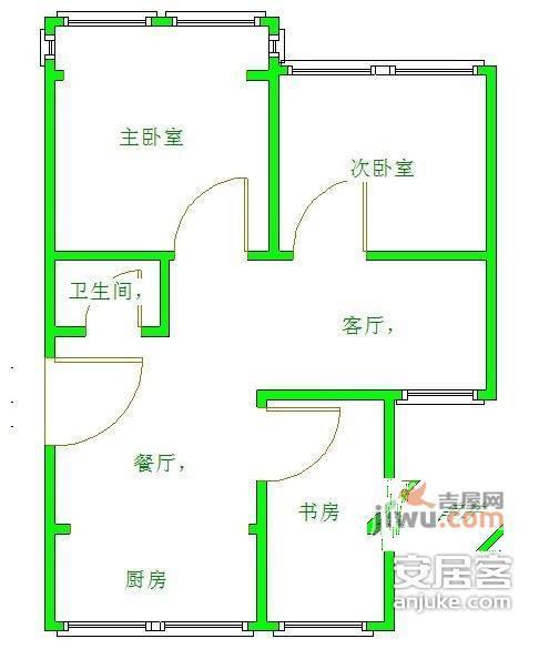 鼎业花苑5室2厅2卫170㎡户型图