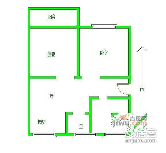 上海路新村3室1厅1卫102㎡户型图