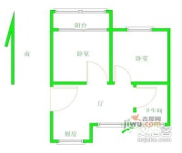 外港新村2室2厅1卫127㎡户型图
