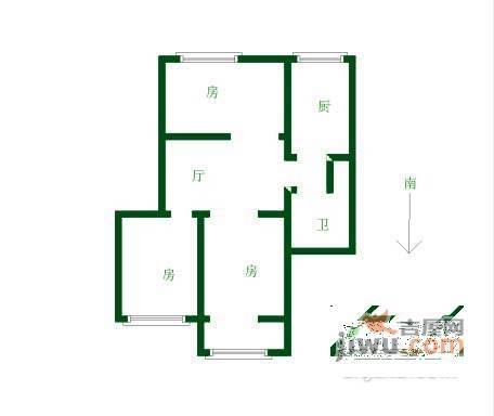 华保新寓3室1厅1卫户型图