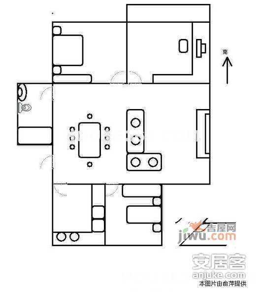 新金贸花园3室2厅2卫141㎡户型图