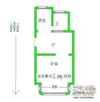 杨庄西村小区1室1厅1卫户型图