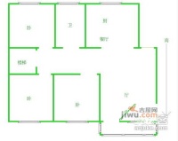 虎啸花园3室2厅2卫132㎡户型图