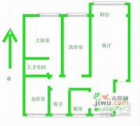 长江之家3室2厅2卫165㎡户型图