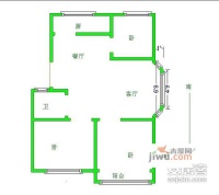 腾泰雅苑3室1厅1卫107㎡户型图