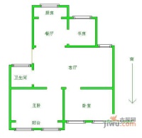 腾泰雅苑3室2厅1卫112㎡户型图