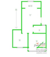 瑞金北村2室1厅1卫66㎡户型图