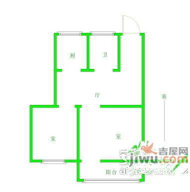 太平花园3室1厅1卫121㎡户型图