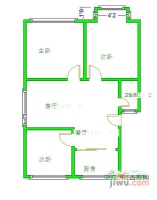 城南新村3室1厅1卫95㎡户型图